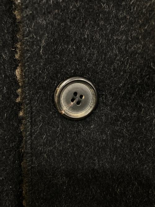 GIMO'S（ジモス）GIMO'S (ジモス) ヴァージンウールコート ブラック サイズ:実寸参照の古着・服飾アイテム