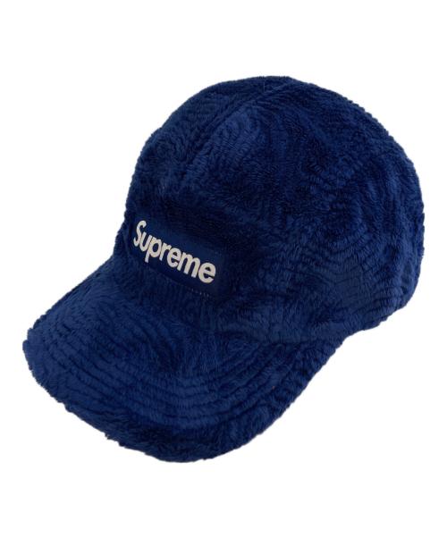 SUPREME（シュプリーム）SUPREME (シュプリーム) swirl fleece camp cap ネイビーの古着・服飾アイテム