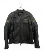 HARLEY-DAVIDSONハーレーダビッドソン）の古着「ライディングジャケット」｜ブラック