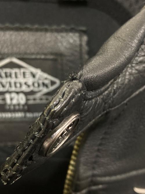 HARLEY-DAVIDSON（ハーレーダビッドソン）HARLEY-DAVIDSON (ハーレーダビッドソン) ライディングジャケット ブラック サイズ:Mの古着・服飾アイテム