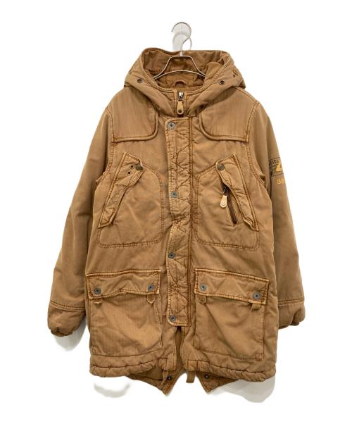 DIESEL（ディーゼル）DIESEL (ディーゼル) モッズコート ブラウン サイズ:XXLの古着・服飾アイテム