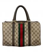 GUCCIグッチ）の古着「シェリーラインＧＧスプリームハンドバッグ」｜ブラウン
