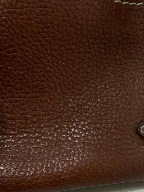 BURBERRY（バーバリー）BURBERRY (バーバリー) レザーハンドバッグ ブラウンの古着・服飾アイテム