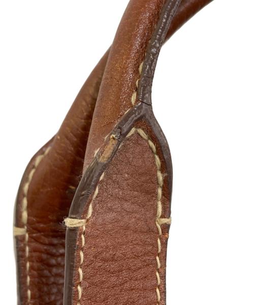 BURBERRY（バーバリー）BURBERRY (バーバリー) レザーハンドバッグ ブラウンの古着・服飾アイテム