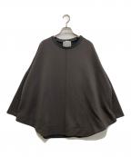 BEARDSLEYビアズリー）の古着「ニットコンビダンボールBIGプルオーバー」｜グレー