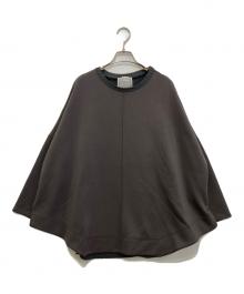 BEARDSLEY（ビアズリー）の古着「ニットコンビダンボールBIGプルオーバー」｜グレー