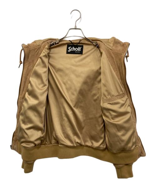 Schott（ショット）Schott (ショット) レザージャケット ベージュ サイズ:36の古着・服飾アイテム