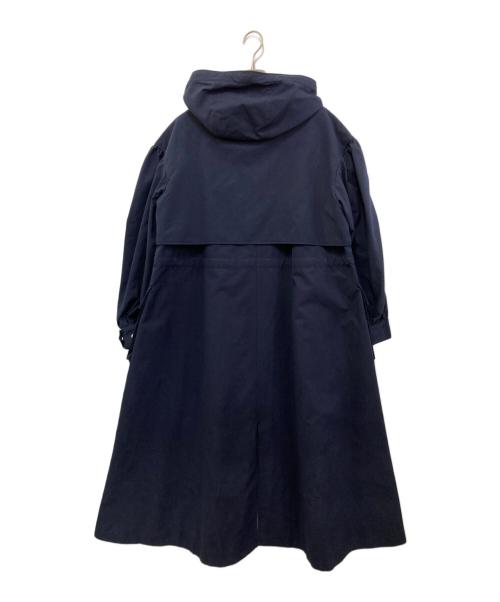 BORDERS at BALCONY（ボーダーズアットバルコニー）BORDERS AT BALCONY (ボーダーズアットバルコニー) ボリュームスリーブ ジップコート ネイビー サイズ:38 未使用品の古着・服飾アイテム