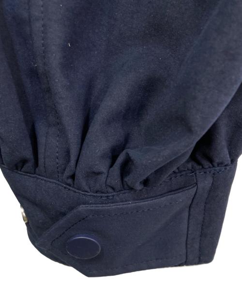 BORDERS at BALCONY（ボーダーズアットバルコニー）BORDERS AT BALCONY (ボーダーズアットバルコニー) ボリュームスリーブ ジップコート ネイビー サイズ:38 未使用品の古着・服飾アイテム