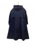 BORDERS AT BALCONY (ボーダーズアットバルコニー) ボリュームスリーブ ジップコート ネイビー サイズ:38 未使用品：20000円