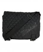 DIESELディーゼル）の古着「キルティングショルダーバッグ」｜ブラック