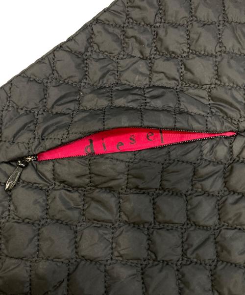 DIESEL（ディーゼル）DIESEL (ディーゼル) キルティングショルダーバッグ ブラックの古着・服飾アイテム