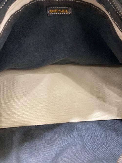 DIESEL（ディーゼル）DIESEL (ディーゼル) メタルロゴデニムトートバッグ グレーの古着・服飾アイテム