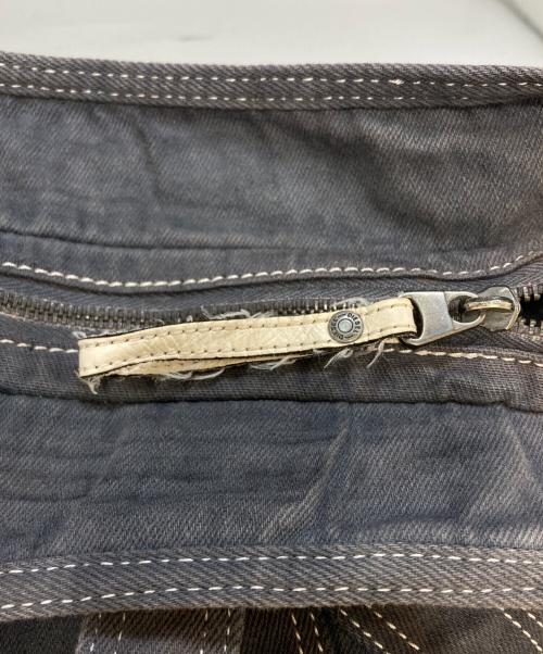 DIESEL（ディーゼル）DIESEL (ディーゼル) メタルロゴデニムトートバッグ グレーの古着・服飾アイテム