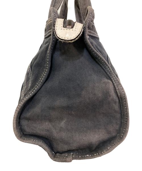 DIESEL（ディーゼル）DIESEL (ディーゼル) メタルロゴデニムトートバッグ グレーの古着・服飾アイテム