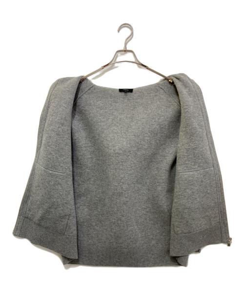 theory（セオリー）theory (セオリー) Lana Cash Oversized Hoodie グレー サイズ:Ｐの古着・服飾アイテム