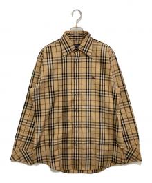 BURBERRY BLACK LABEL（バーバリーブラックレーベル）の古着「ノヴァチェックシャツ」｜ベージュ