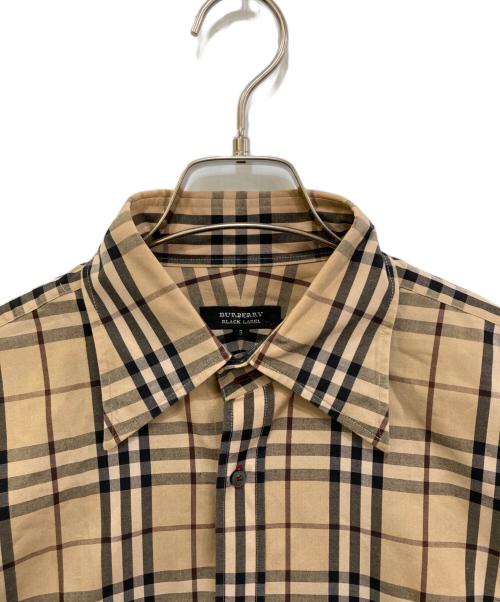 BURBERRY BLACK LABEL（バーバリーブラックレーベル）BURBERRY BLACK LABEL (バーバリーブラックレーベル) ノヴァチェックシャツ ベージュ サイズ:3の古着・服飾アイテム