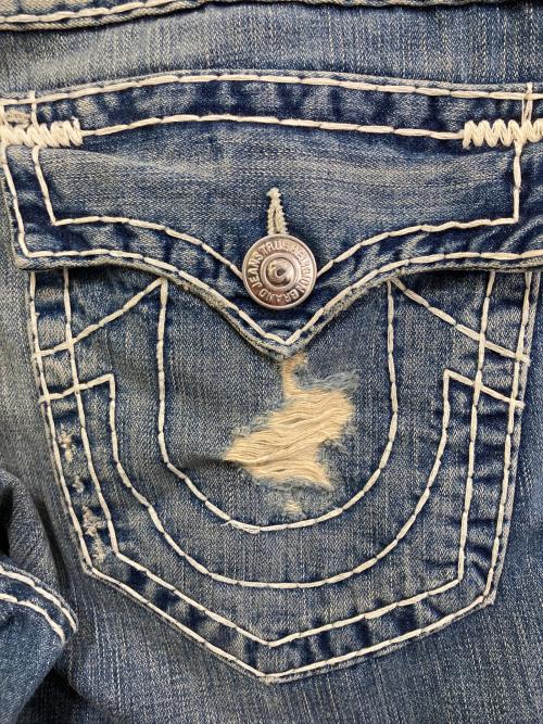 TRUE RELIGION（トゥルー レリジョン）TRUE RELIGION (トゥルー レリジョン) JOEY SUPER T/ブーツカットデニムパンツ インディゴ サイズ:38の古着・服飾アイテム