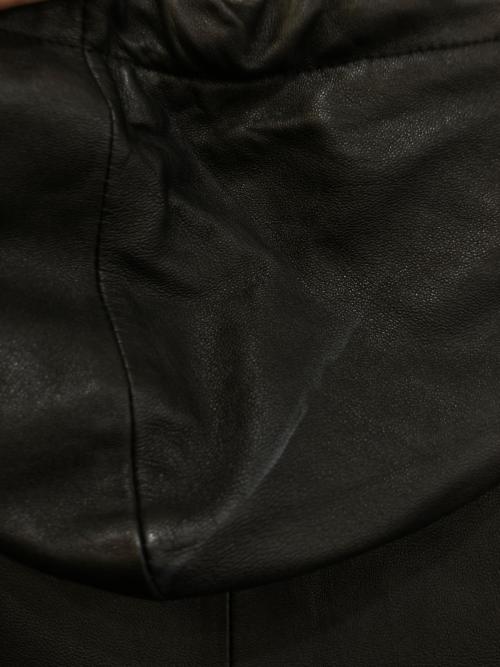 Schott（ショット）Schott (ショット) ラムレザートラックフーデットジャケット 3141019 ブラック サイズ:Lの古着・服飾アイテム