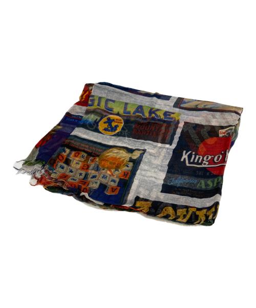 FALIERO SARTI（ファリエロサルティ）FALIERO SARTI (ファリエロサルティ) グラフィックストール レッドの古着・服飾アイテム