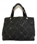 CHANELシャネル）の古着「トートバックMM」｜ブラック