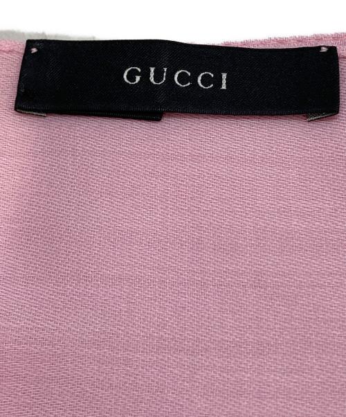 GUCCI（グッチ）GUCCI (グッチ) GGシルクストール ピンクの古着・服飾アイテム