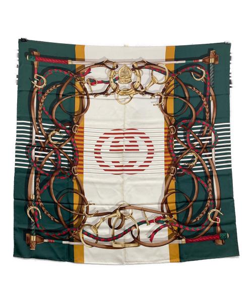 GUCCI（グッチ）GUCCI (グッチ) シルクスカーフ グリーンの古着・服飾アイテム