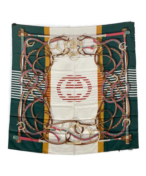 GUCCI（グッチ）GUCCI (グッチ) シルクスカーフ グリーンの古着・服飾アイテム