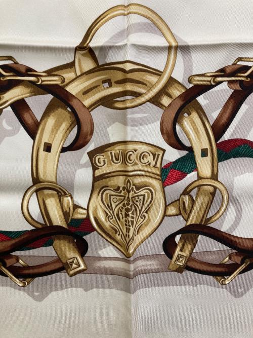 GUCCI（グッチ）GUCCI (グッチ) シルクスカーフ グリーンの古着・服飾アイテム