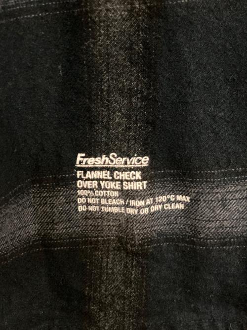 FreshService（フレッシュサービス）FreshService (フレッシュサービス) FLANNEL CHECK OVER YOKE SHIRT　FSC-253-50129 ネイビー サイズ:Lの古着・服飾アイテム