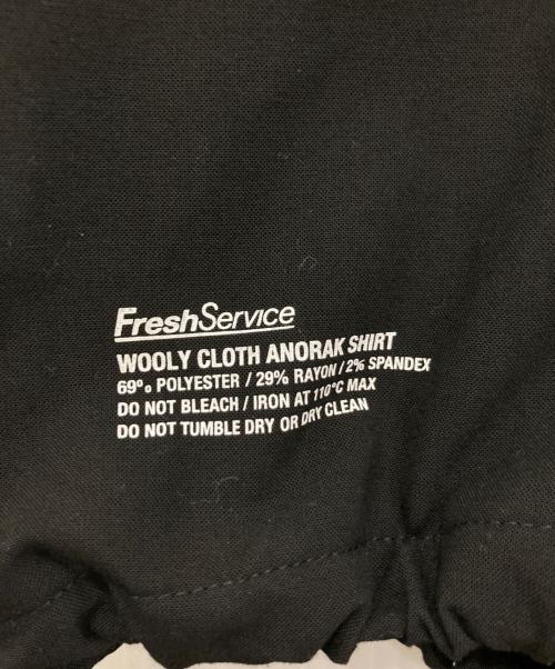 FreshService（フレッシュサービス）FreshService (フレッシュサービス) WOOLY CLOTH ANORAK SHIRT FSC251-50107 ブラック サイズ:Mの古着・服飾アイテム