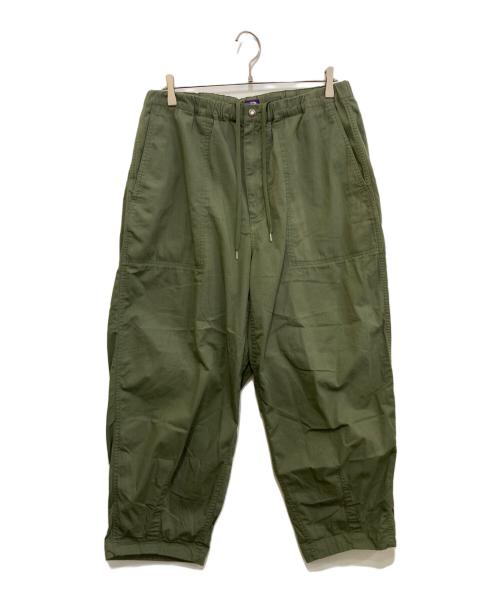 THE NORTHFACE PURPLELABEL（ザ・ノースフェイス パープルレーベル）THE NORTHFACE PURPLELABEL (ザ・ノースフェイス パープルレーベル) Ripstop Wide Cropped Field Pants オリーブ サイズ:34の古着・服飾アイテム