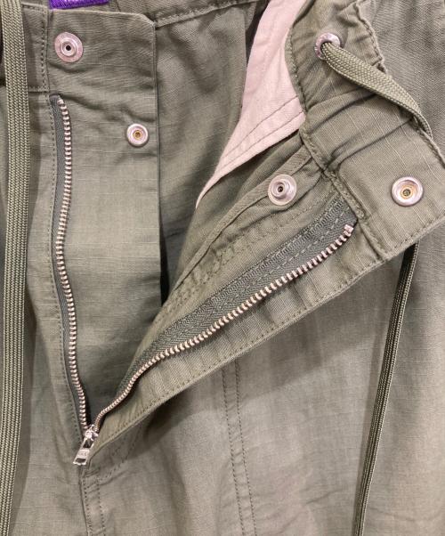 THE NORTHFACE PURPLELABEL（ザ・ノースフェイス パープルレーベル）THE NORTHFACE PURPLELABEL (ザ・ノースフェイス パープルレーベル) Ripstop Wide Cropped Field Pants オリーブ サイズ:34の古着・服飾アイテム