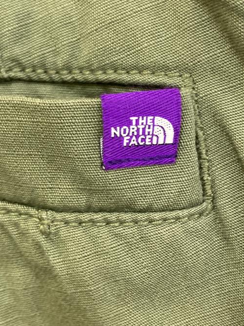 THE NORTHFACE PURPLELABEL（ザ・ノースフェイス パープルレーベル）THE NORTHFACE PURPLELABEL (ザ・ノースフェイス パープルレーベル) Ripstop Wide Cropped Field Pants オリーブ サイズ:34の古着・服飾アイテム