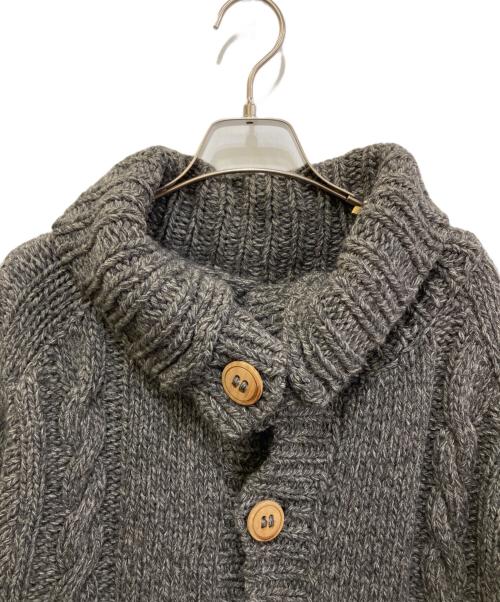 TAKAHIROMIYASHITA TheSoloIst.（タカヒロミヤシタ ザソロイスト）TAKAHIROMIYASHITA TheSoloIst. (タカヒロミヤシタ ザソロイスト) フィッシャーマンニットカーディガン グレー サイズ:不明(実寸をご参考下さい)の古着・服飾アイテム