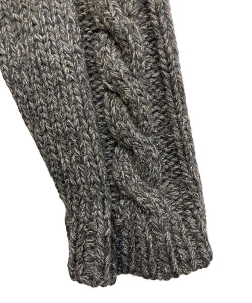 TAKAHIROMIYASHITA TheSoloIst.（タカヒロミヤシタ ザソロイスト）TAKAHIROMIYASHITA TheSoloIst. (タカヒロミヤシタ ザソロイスト) フィッシャーマンニットカーディガン グレー サイズ:不明(実寸をご参考下さい)の古着・服飾アイテム