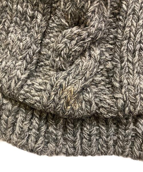 TAKAHIROMIYASHITA TheSoloIst.（タカヒロミヤシタ ザソロイスト）TAKAHIROMIYASHITA TheSoloIst. (タカヒロミヤシタ ザソロイスト) フィッシャーマンニットカーディガン グレー サイズ:不明(実寸をご参考下さい)の古着・服飾アイテム