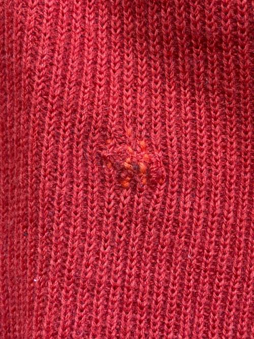 GUCCI（グッチ）GUCCI (グッチ) 80's ウールニットジャケット レッド サイズ:Lの古着・服飾アイテム