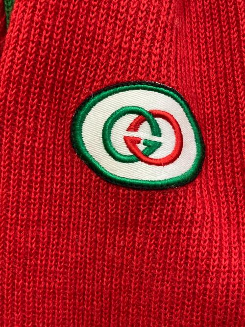 GUCCI（グッチ）GUCCI (グッチ) 80's ウールニットジャケット レッド サイズ:Lの古着・服飾アイテム