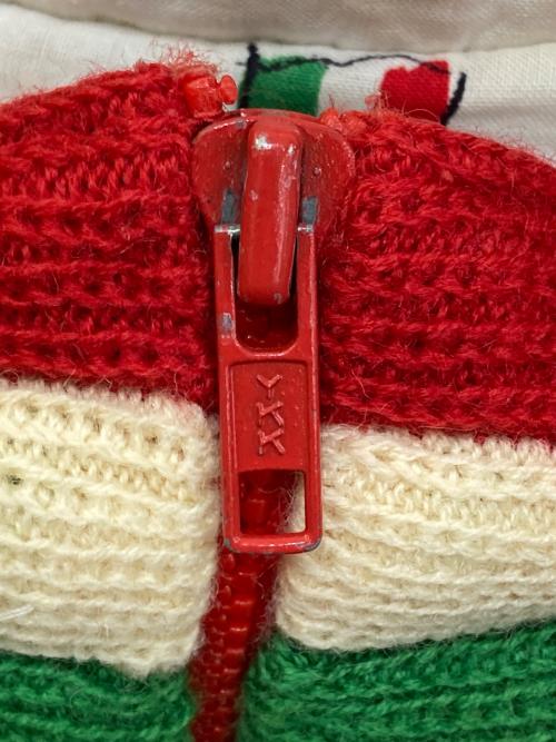 GUCCI（グッチ）GUCCI (グッチ) 80's ウールニットジャケット レッド サイズ:Lの古着・服飾アイテム