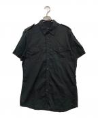 GUCCIグッチ）の古着「サファリS/Sシャツ」｜ブラック