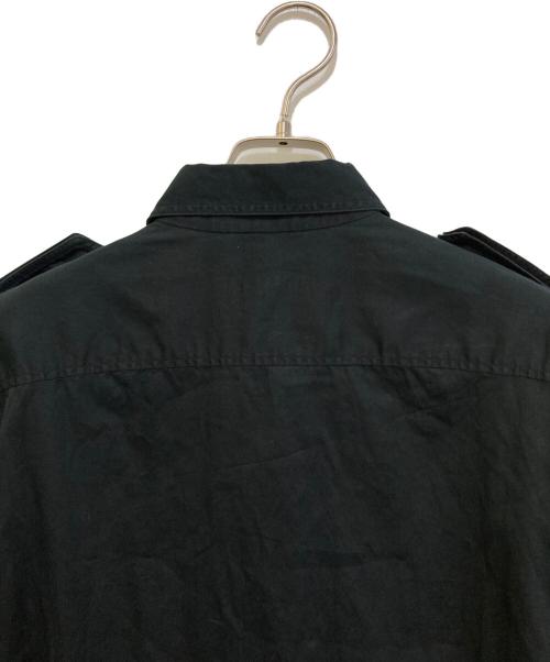 GUCCI（グッチ）GUCCI (グッチ) サファリS/Sシャツ ブラック サイズ:42　161/2の古着・服飾アイテム
