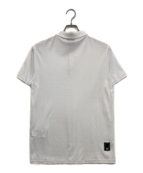 EMPORIO ARMANI（エンポリオアルマーニ）EMPORIO ARMANI (エンポリオアルマーニ) ハーフジップポロシャツ ホワイト サイズ:175の古着・服飾アイテム