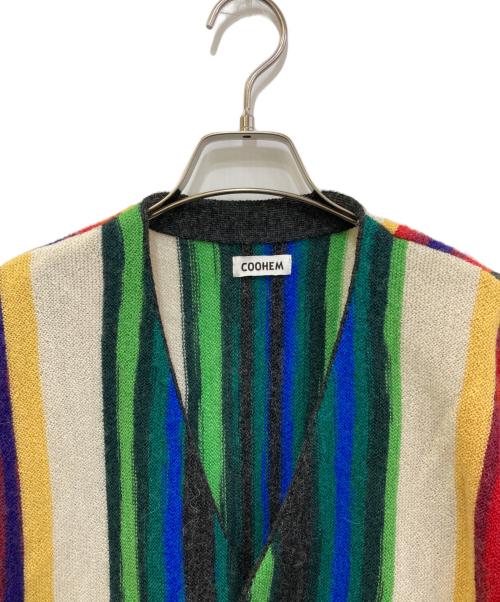 Coohem（コーヘン）Coohem (コーヘン) MULTI STRIPE KNIT C/D　13-234-007 マルチカラー サイズ:Lの古着・服飾アイテム
