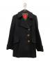 Vivienne Westwood RED LABEL（ヴィヴィアンウエストウッドレッドレーベル）の古着「オーブボタンウールメルトンコート　JC357-01-67501JJ」｜ブラック