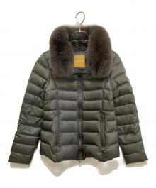 FERVOR（フェーバー）の古着「フォックスファーダウンジャケット」｜グレー