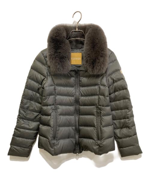 FERVOR（フェーバー）FERVOR (フェーバー) フォックスファーダウンジャケット グレー サイズ:40の古着・服飾アイテム