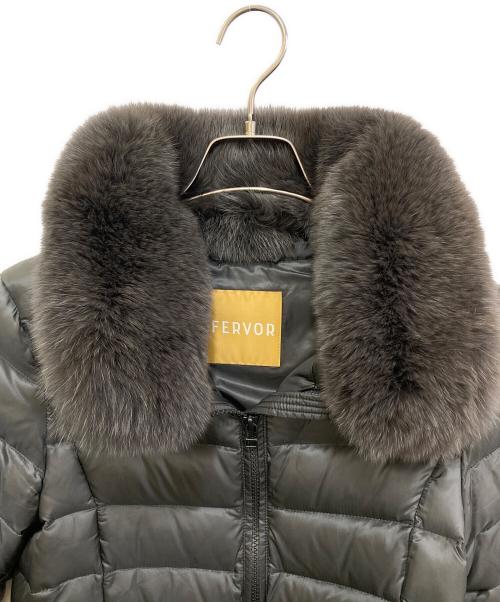 FERVOR（フェーバー）FERVOR (フェーバー) フォックスファーダウンジャケット グレー サイズ:40の古着・服飾アイテム