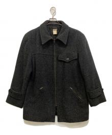 agnes b homme（アニエスベーオム）の古着「ウールハーフコート」｜グレー